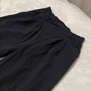 Cotton Black Wide Leg Women's Pants